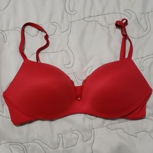 Victoria's Secret bra Red 34C Plunge Wireless